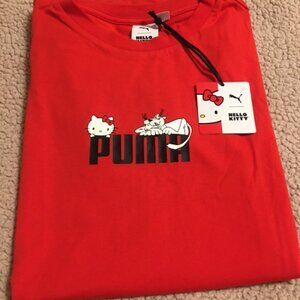Women's Puma "Hello Kitty" T-Shirt  New   Size Large